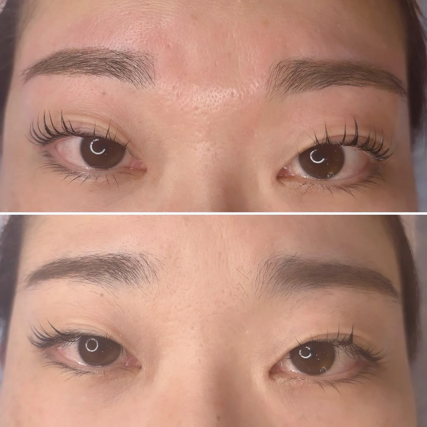 お客様のアイブローandまつげパーマ